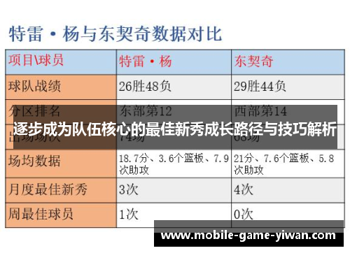 逐步成为队伍核心的最佳新秀成长路径与技巧解析